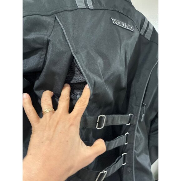 Viking Cycle Ironborn Armored Motorcycle Riding Biker Black Jacket for Women - Picture 10 of 13